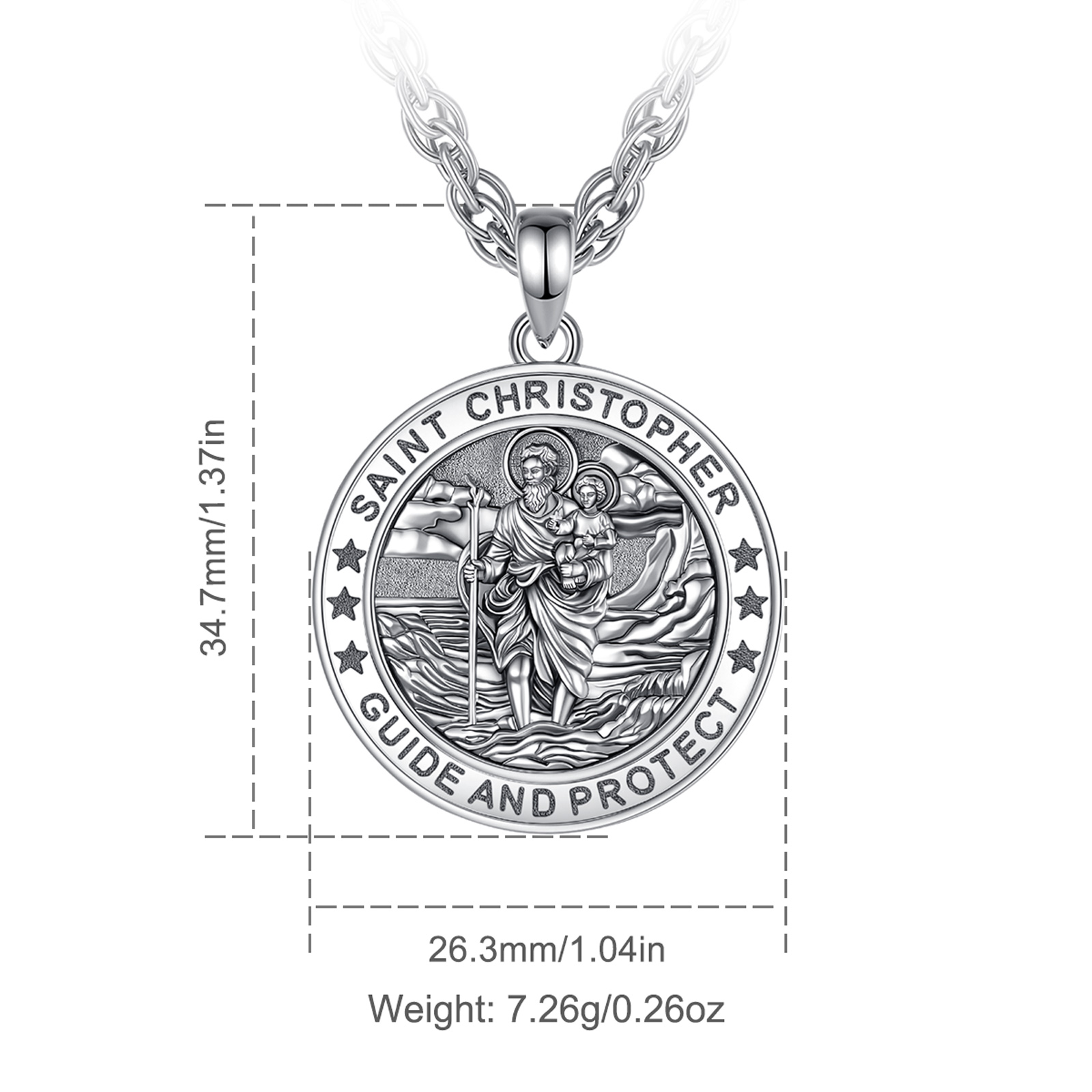 Médaille protection ronde – Image 4